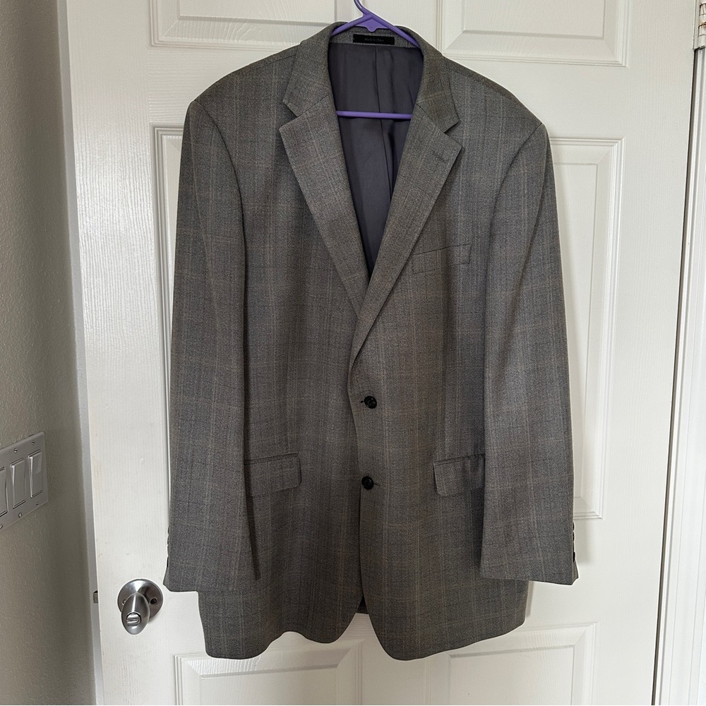 Ralph Lauren Taupe Plaid Blazer